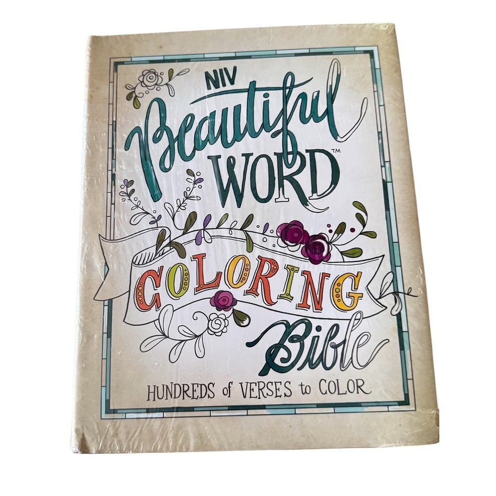 NIV Beautiful Word Coloring Bible Hardcover Zondervan New Sealed Hundreds Verses
